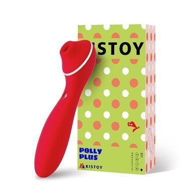 Вакуумний вібратор KISTOY Polly Plus Red &mdash; купити в інтим-бутику EroticToys