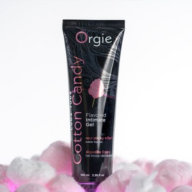 Лубрикант на водній основі Orgie Lube Tube Cotton Candy, 100 мл, зі смаком та ароматом солодкої вати &mdash; купити в інтим-бутику EroticToys