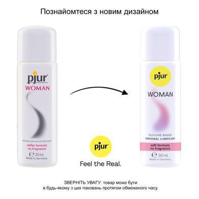 Змазка на силіконовій основі pjur Woman 30 мл, без ароматизаторів та консервантів, спеціально для неї &mdash; купити в інтим-бутику EroticToys
