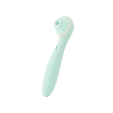 Вакуумний стимулятор з вібратором KISSTOY Polly Max Cyan &mdash; купити в інтим-бутику EroticToys