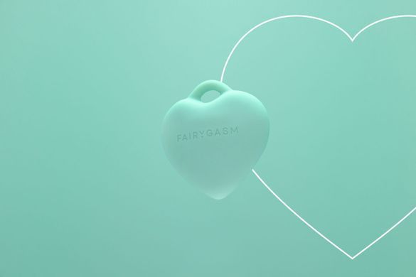 Мінівібратор &laquo;Сердечко&raquo; FairyGasm PleasureStone green, 9 режимів, на шнурку &mdash; купити в інтим-бутику EroticToys