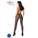 Сітчасті колготки з відкритим доступом Passion S015 One Size, Black, імітація панчіх і трусиків в інтим-бутику EroticToys
