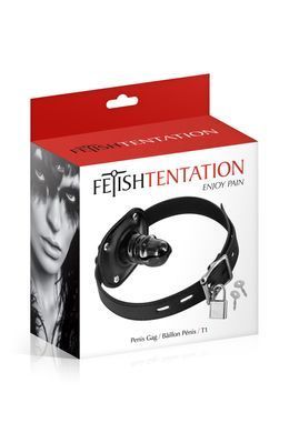 Кляп з маленьким фалоімітатором Fetish Tentation Penis Gag T1 &mdash; купити в інтим-бутику EroticToys