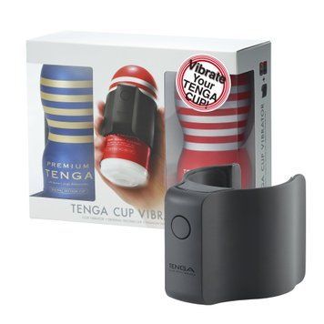 Вібронасадка Tenga CUP VIBRATOR, 7 режимів, 2 мастурбатори в комплекті &mdash; купити в інтим-бутику EroticToys