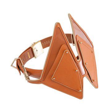Маска на очі LOCKINK Vixen Blindfold, коричнева, натуральна шкіра, регульований обсяг &mdash; купити в інтим-бутику EroticToys