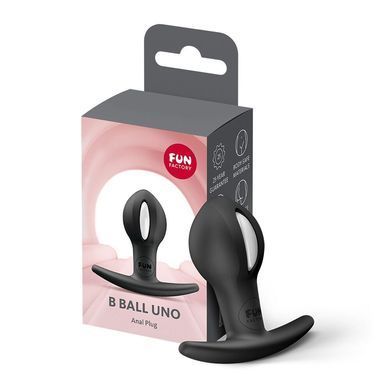 Анальна пробка Fun Factory B BALLS UNO Black (м'яте паковання!!!) &mdash; купити в інтим-бутику EroticToys