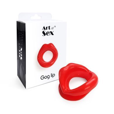 Кляп-розширювач у формі губ Art of Sex &ndash; Gag lip, червоний &mdash; купити в інтим-бутику EroticToys