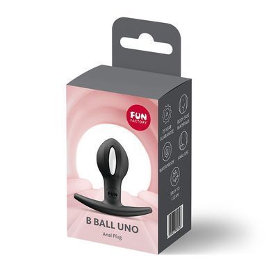 Анальна пробка Fun Factory B BALLS UNO Black (м'яте паковання!!!) &mdash; купити в інтим-бутику EroticToys