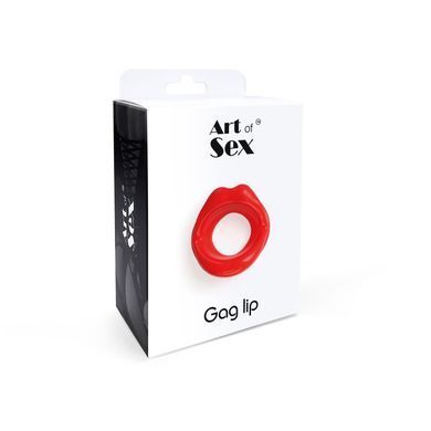 Кляп-розширювач у формі губ Art of Sex &ndash; Gag lip, червоний &mdash; купити в інтим-бутику EroticToys