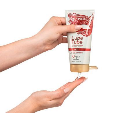 Лубрикант на водній основі Orgie Lube Tube Hot, 150 мл, із зігрівальним ефектом, без запаху &mdash; купити в інтим-бутику EroticToys