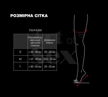 Сексуальні вінілові панчохи Art of Sex - Lora, розмір L, колір чорний &mdash; купити в інтим-бутику EroticToys