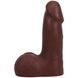 Фалоімітатор Doc Johnson The Realistic Cock ULTRASKYN - 5 Inch with Balls Chocolate в інтим-бутику EroticToys