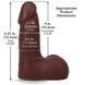 Фалоімітатор Doc Johnson The Realistic Cock ULTRASKYN - 5 Inch with Balls Chocolate в інтим-бутику EroticToys