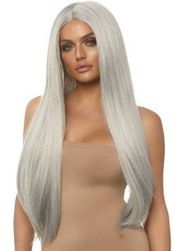 Перука Leg Avenue 33&Prime; Long straight center part wig Grey &mdash; купити в інтим-бутику EroticToys