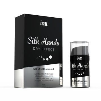 Ультрагуста силіконова змазка Intt Silk Hands (15 мл) з матовим ефектом, шовковистий ефект &mdash; купити в інтим-бутику EroticToys