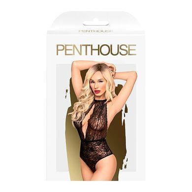 Боді з глибоким декольте та високими трусиками Penthouse - Toxic Powder Black S/M &mdash; купити в інтим-бутику EroticToys