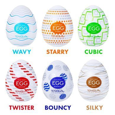 Набір мастурбаторів-яєць Tenga Egg Variety Pack - Standard (6 шт) &mdash; купити в інтим-бутику EroticToys