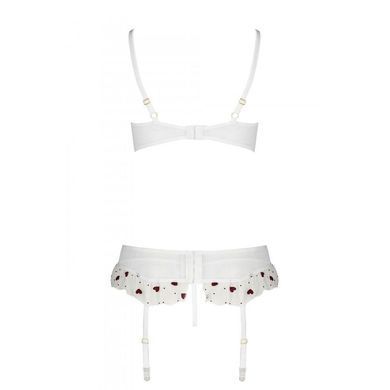 Сексуальний комплект з поясом для панчіх Passion LOVELIA SET S/M, white &mdash; купити в інтим-бутику EroticToys