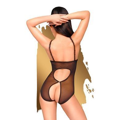 Боді з відкритими грудьми та спиною Penthouse - Turned On Black L/XL &mdash; купити в інтим-бутику EroticToys