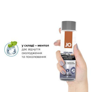 Анальна змазка JO ANAL PREMIUM &mdash; COOLING (120 мл) охолоджувальна, на силіконовій основі &mdash; купити в інтим-бутику EroticToys