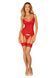 Комплект корсет та стрінги Obsessive Ingridia corset & thong XS/S, червоний в інтим-бутику EroticToys