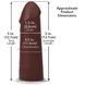 Фалоімітатор Doc Johnson The Realistic Cock ULTRASKYN - 5 Inch Chocolate в інтим-бутику EroticToys