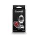 Скляна анальна пробка NS Novelties Crystal - Desires - Red Heart - Medium в інтим-бутику EroticToys