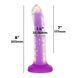 Фалоімітатор, що світиться в темряві, ADDICTION Rave 8&Prime;, Glow in the Dark Dildo Purple Confetti, 20,3 см в інтим-бутику EroticToys