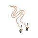 Нашийник із затискачами для сосків Liebe Seele Rose Gold Memory Collar with Nipple Clamps, шкіра в інтим-бутику EroticToys