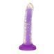 Фалоімітатор, що світиться в темряві, ADDICTION Rave 8&Prime;, Glow in the Dark Dildo Purple Confetti, 20,3 см в інтим-бутику EroticToys