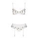 Сексуальний комплект з поясом для панчіх Passion LOVELIA SET S/M, white в інтим-бутику EroticToys