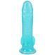 Фалоімітатор Doc Johnson Crystal Jellies - 7 Inch Realistic Cock with Balls - Teal в інтим-бутику EroticToys