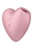 Замовити анонімно: Вакуумний стимулятор-серце з вібрацією Satisfyer Cutie Heart Light Red