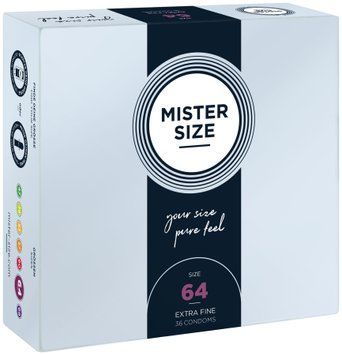 Презервативи Mister Size - pure feel - 64 (36 condoms), товщина 0,05 мм &mdash; купити в інтим-бутику EroticToys