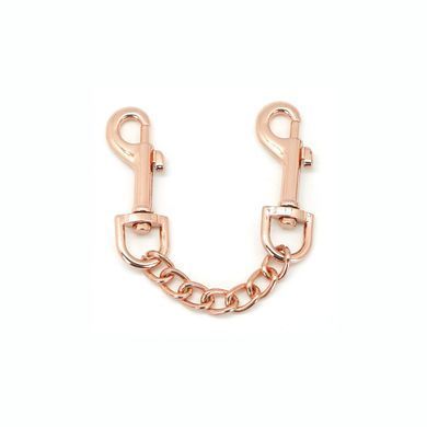 Наручники Liebe Seele Rose Gold Memory Wrist Cuff, натуральна шкіра, золото рожеве &mdash; купити в інтим-бутику EroticToys
