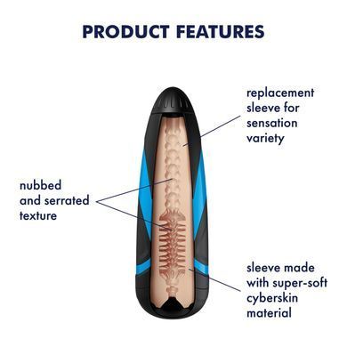 Запасний рукав-вставка для мастурбатора Satisfyer Men TORNADO BLISS &mdash; купити в інтим-бутику EroticToys