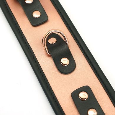 Наручники Liebe Seele Rose Gold Memory Wrist Cuff, натуральна шкіра, золото рожеве &mdash; купити в інтим-бутику EroticToys