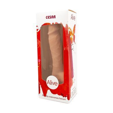Фалоімітатор Alive Cesar Mega Realistic, діаметр 3,5 см, FutureSkin, двошаровий, найреалістичніший &mdash; купити в інтим-бутику EroticToys