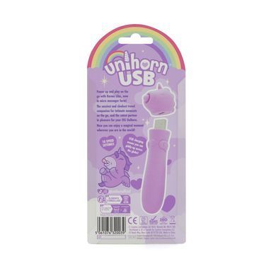 Вібратор-єдиноріжка Unihorn USB Bullet &ndash; Karma Lilac, віброкуля, USB-зарядка, 10 режимів &mdash; купити в інтим-бутику EroticToys