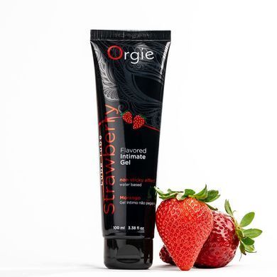 Лубрикант на водній основі Orgie Lube Tube Strawberry, 100 мл, зі смаком та ароматом полуниці &mdash; купити в інтим-бутику EroticToys