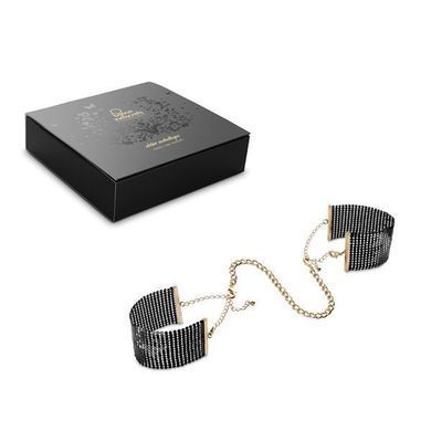 Наручники Bijoux Indiscrets Desir Metallique Handcuffs - Black, металеві, стильні браслети &mdash; купити в інтим-бутику EroticToys