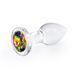 Скляна анальна пробка NS Novelties Crystal - Desires - Rainbow Gem - Small в інтим-бутику EroticToys