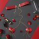 Пестис-сердечка з ланцюжками та чокером JSY Nipple Sticker RT236114 Red в інтим-бутику EroticToys