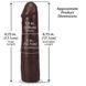 Фалоімітатор Doc Johnson The Realistic Cock ULTRASKYN - 7 Inch Chocolate в інтим-бутику EroticToys
