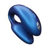 Смарт-вібратор для пар We-Vibe Chorus Cosmic Blue, сенсорне керування вібраціями стисненням пульта &mdash; купити в інтим-бутику EroticToys