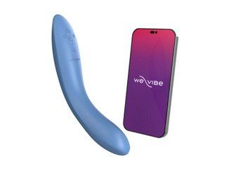 Смарт-вібратор We-Vibe Rave 2 Twisted Pleasure Blue, для точки G та входу в піхву, 2 мотори &mdash; купити в інтим-бутику EroticToys