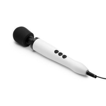 Вібромасажер DOXY Original White, дуже потужний, живлення 220В, пульсівні вібрації &mdash; купити в інтим-бутику EroticToys