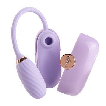 Вакуумний кліторальний стимулятор Otouch Louis Vibrate Purple з віброяйцем, у кейсі &mdash; купити в інтим-бутику EroticToys