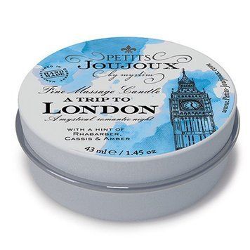Масажна свічка Petits Joujoux - London - Rhubarb, Cassis and Ambra (43 мл) з афродизіаками &mdash; купити в інтим-бутику EroticToys