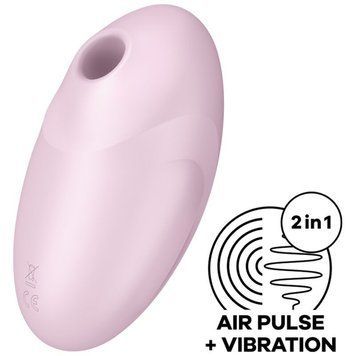 Вакуумний стимулятор з вібрацією Satisfyer Vulva Lover 3 Pink &mdash; купити в інтим-бутику EroticToys